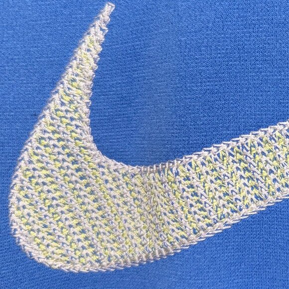 Nike Therma Fit Hoodie Blue Embroidered logo SZ M - Picture 4 of 5